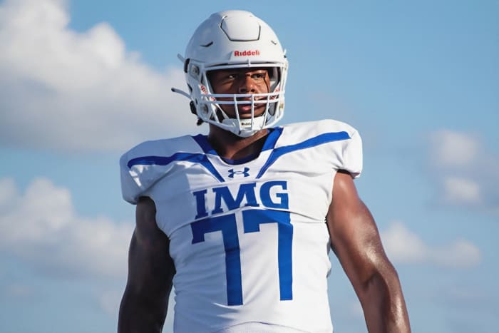 Jordan Seaton on the field at IMG Academy